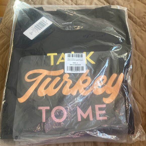 Torrid Talk Turkey Classic Fit Cozy
Fleece Sweatshirt - Picture 6 of 8